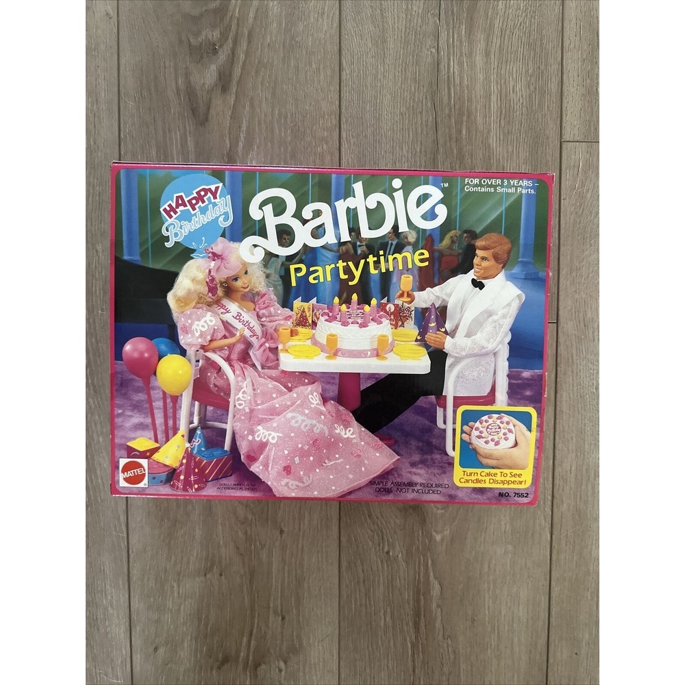 Barbie Birthday Surprise Party Time‎ Gift Set 1990 Mattel #7552 NRFB NIB